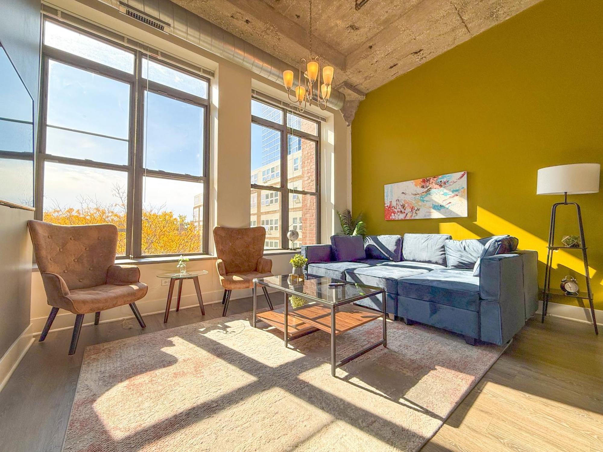 Mccormick Place 2Br Stylish Suite With Optional Parking And Gym For Up To 8 Guests Near Soldier Field And Grant Park Chicago Luaran gambar