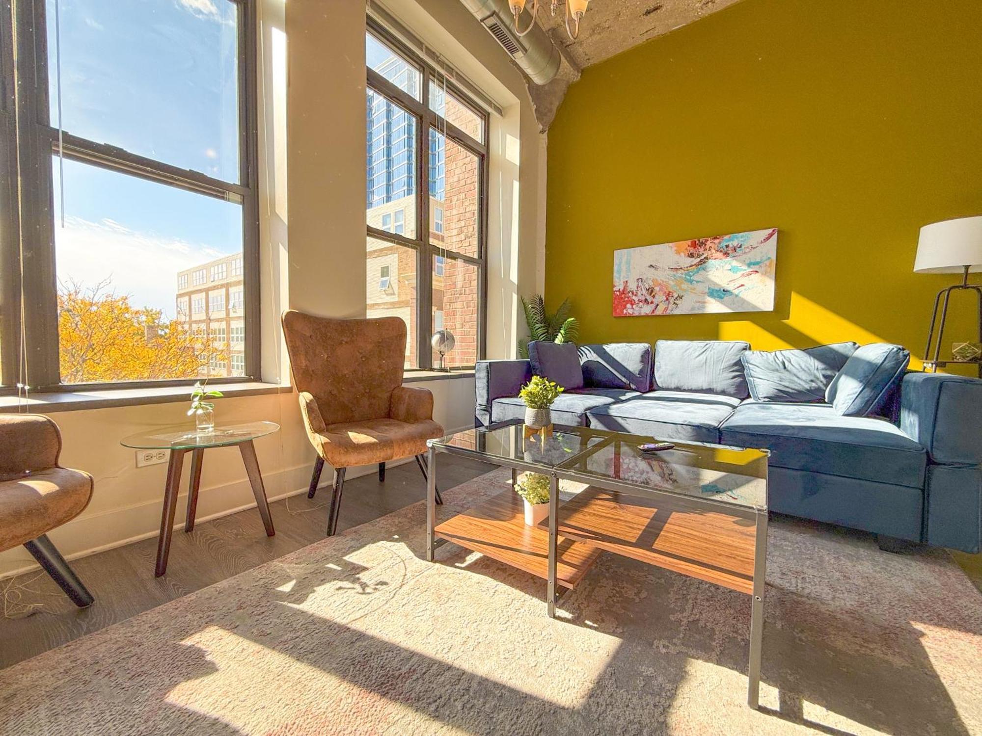 Mccormick Place 2Br Stylish Suite With Optional Parking And Gym For Up To 8 Guests Near Soldier Field And Grant Park Chicago Luaran gambar